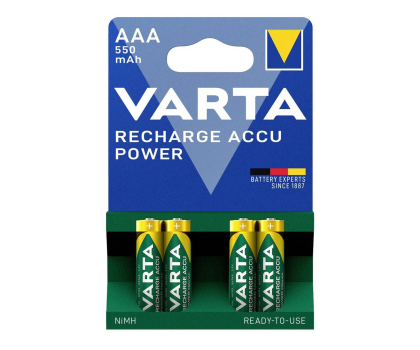 Bateria lub akumulatorek VARTA Recharge Accu Power AAA 550mAh (4 szt.) 56743101404